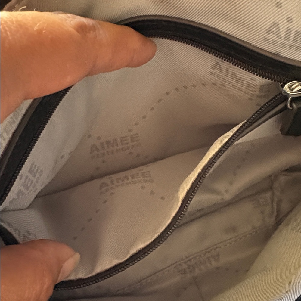 Aimee Kestenberg Black Whipstitch Crossbody Bag - Picture 8 of 9